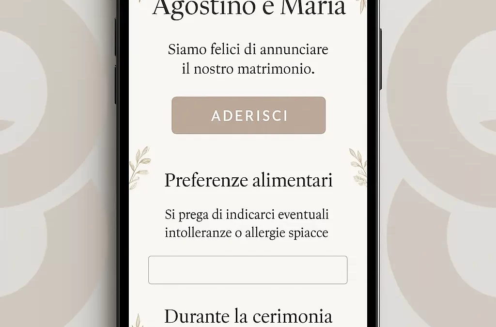 Un nuovo modo di vivere le partecipazioni per i tuoi eventi: digitali, eleganti e interattive